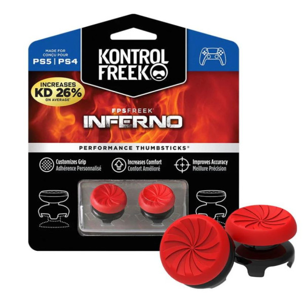 Накладки на стіки KontrolFreek Inferno Orange для Sony PS4 DualShock / PS5 DualSense