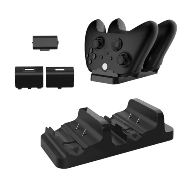 Акумулятори 2 шт + зарядка Dobe TYX-532X Black для Xbox Series і One S X
