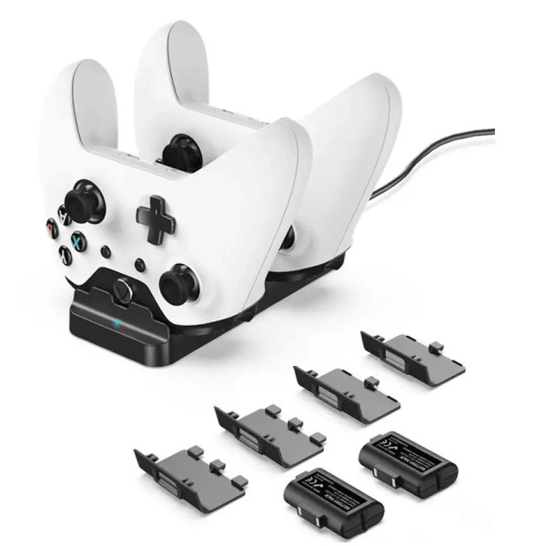 Акумулятори 2 шт + зарядка Dobe TYX-532X Black для Xbox Series і One S X