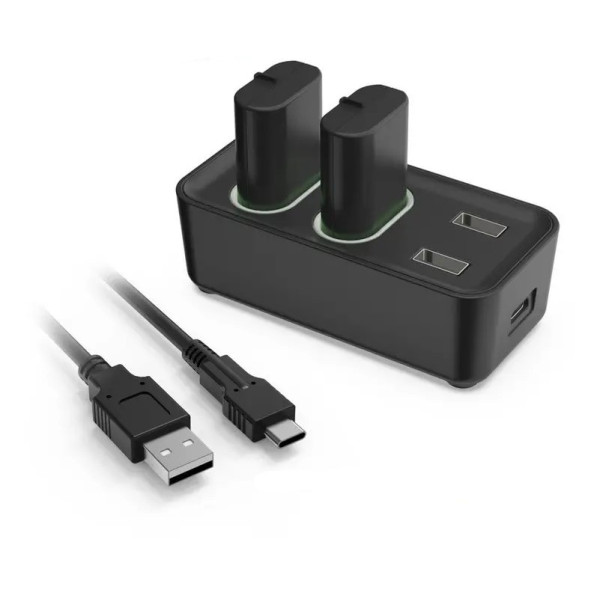 Акумулятори 2 шт + зарядка для Xbox Series і One S X Dobe TYX-0665 Black