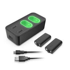 Акумулятори 2 шт + зарядка для Xbox Series і One S X Dobe TYX-0665 Black
