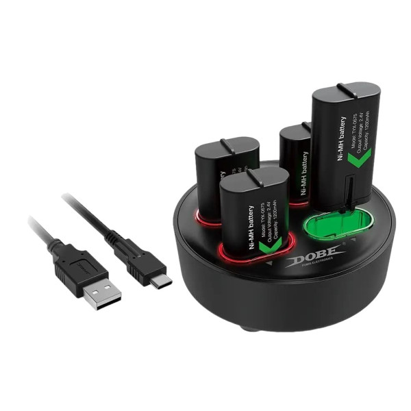 Зарядна станція Dobe TYX-0645S для Xbox Series S / X / One з додатковими акумуляторами по 1200мАг