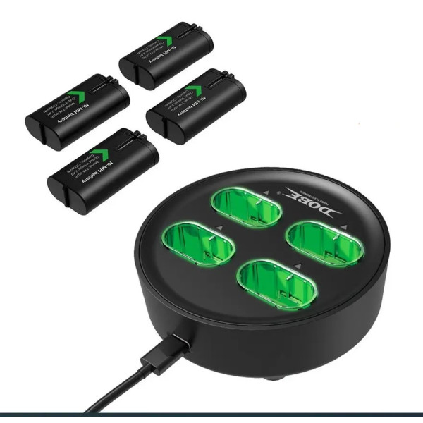 Зарядна станція Dobe TYX-0645S для Xbox Series S / X / One з додатковими акумуляторами по 1200мАг
