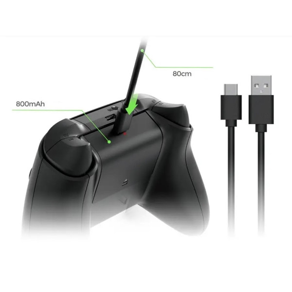 Акумуляторна батарея Dobe TYX-2610B для Xbox Series S/X  800mAh Black