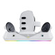 Зарядная док-станция JYS MQ001 RGB для Oculus Meta Quest 3 White