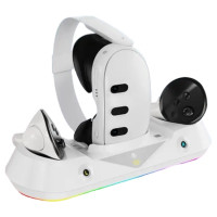 Зарядная док-станция JYS MQ001 RGB для Oculus Meta Quest 3 White