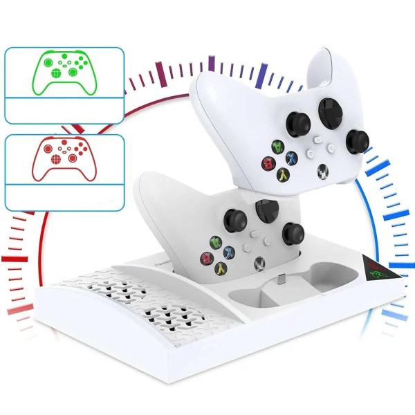 Док-станція Ipega PG-XBS013A White для XBOX Series S з охолодженням і акумуляторами
