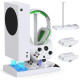 Док-станція Ipega PG-XBS013A White для XBOX Series S з охолодженням і акумуляторами