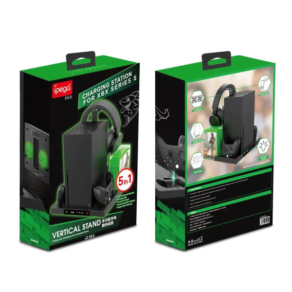 Док-станція Ipega PG-XBX023 Black для Xbox Series X із зарядкою та кулером 