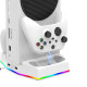 Док-станція Ipega PG-XBS011S White з двома акумуляторами, RGB-підсвіткою й охолодженням для XBOX Series S 