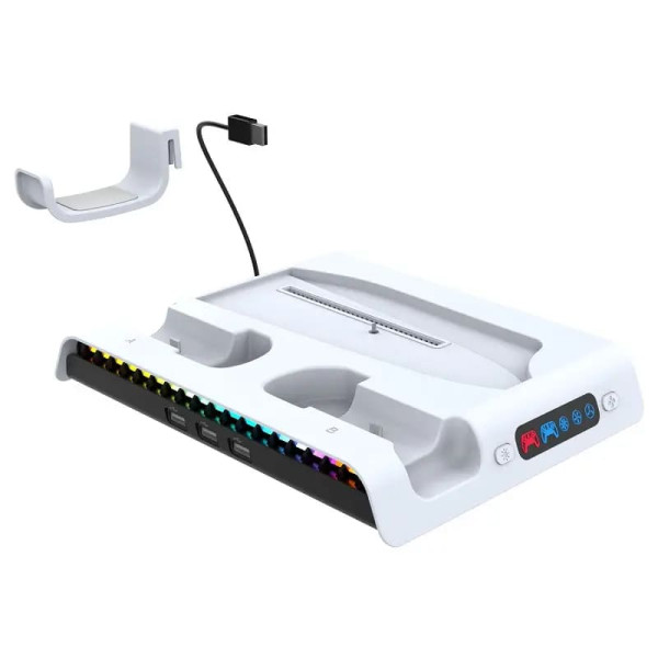 Мультифункціональна підставка для PlayStation 5 Slim (PS5) iPega PG-P5S006 стенд White