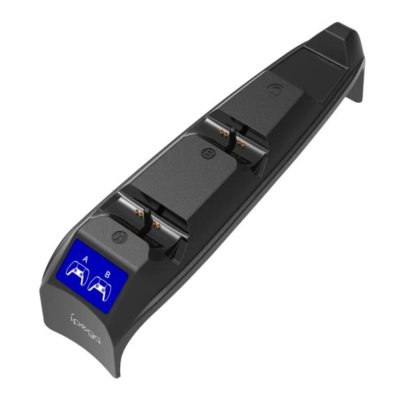 Подвійна зарядна станція з Led-підсвіткою для геймпадів PS5 Slim iPega PG-P5S016 