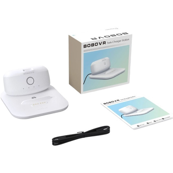 Зарядна станція з акумулятором BoboVR Twin Charger BD2 White 