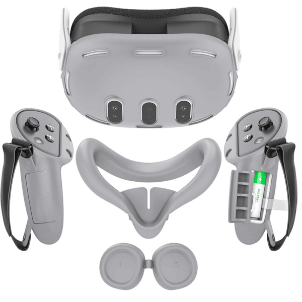 Набір чохлів захисних накладок для Meta Quest 3 VR Grey