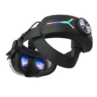 Виголов'я з акумулятором 12 000 мА·год C2 PRO для Meta Quest 3 3s strap RGB, чорний