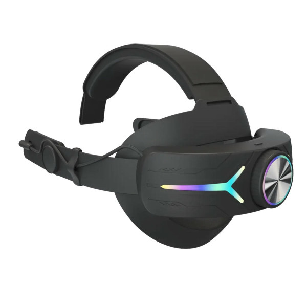 Виголов'я з акумулятором 12 000 мА·год C2 PRO для Meta Quest 3 3s strap RGB, чорний