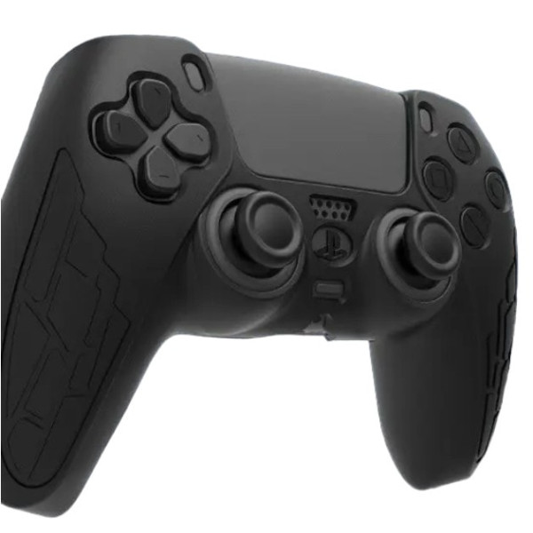 Чохол чорний TOYILUYA + 9 в 1 ковпачки для геймпада DualSense PS5 (силіконові накладки)
