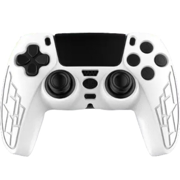 Чохол білий TOYILUYA + 9 в 1 ковпачки для геймпада DualSense PS5 (силіконові накладки)
