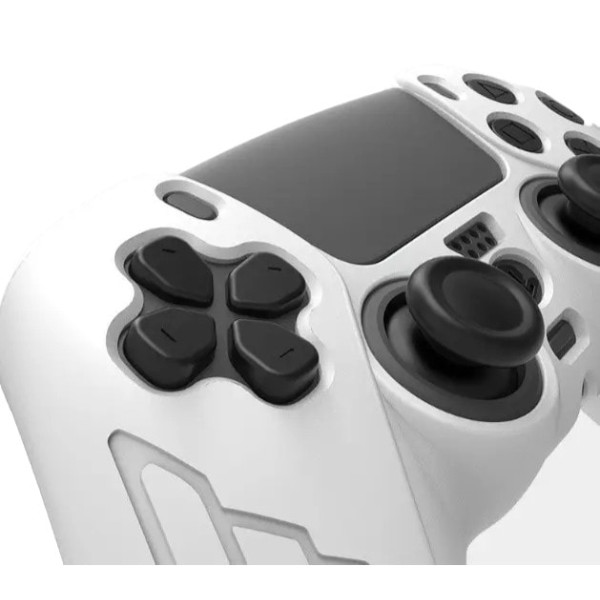Чохол білий TOYILUYA + 9 в 1 ковпачки для геймпада DualSense PS5 (силіконові накладки)
