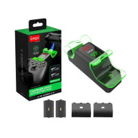 Зарядна станція + 2 акумулятори для геймпадів Xbox Series S X iPega PG-XBX003 1000 мАг