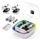 Зарядная RGB докстанция, сумка для хранения JYS-MQ002 для Meta Quest 3 3s, белая