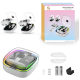 Зарядная RGB докстанция, сумка для хранения JYS-MQ002 для Meta Quest 3 3s, белая