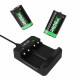 Зарядна станція MIMD SND-496 для акумуляторів + 2 акумулятори Xbox Series/One , чорна