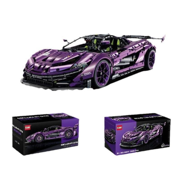 Конструктор на радіокеруванні GULY 10617 McLaren P1 1:8 з моторизованою підвіскою, дверями та антикрилом, 3568 деталей 