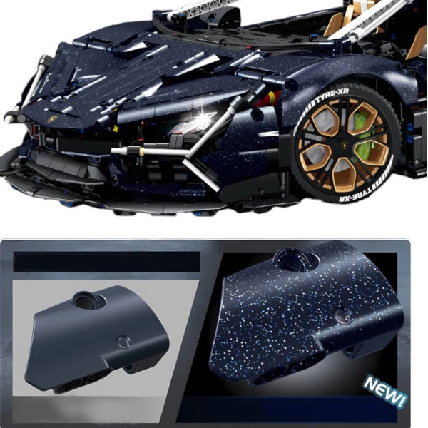 Конструктор на радіокеруванні GULY 10624 Lamborghini Aventador 1:8 з моторизованою підвіскою, 4106 деталей