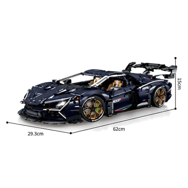 Конструктор на радіокеруванні GULY 10624 Lamborghini Aventador 1:8 з моторизованою підвіскою, 4106 деталей