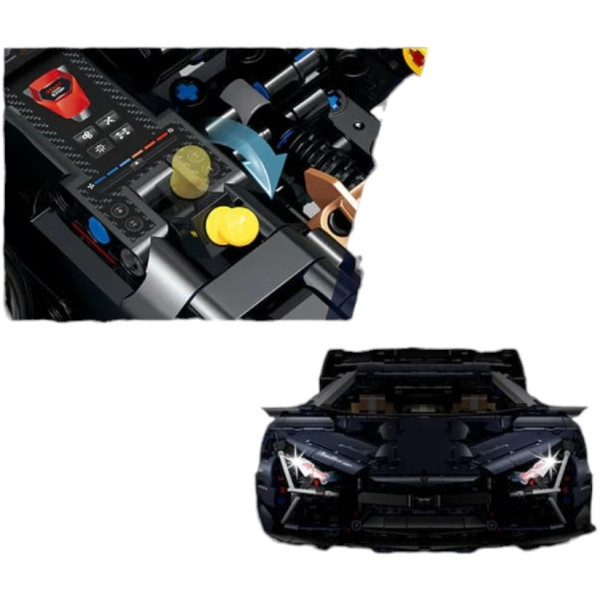 Конструктор на радіокеруванні GULY 10624 Lamborghini Aventador 1:8 з моторизованою підвіскою, 4106 деталей