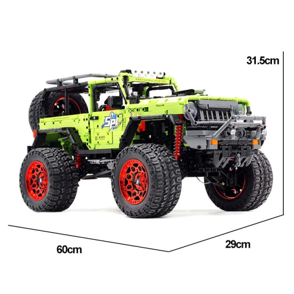 Конструктор на радіокеруванні Wrangler Sahara 1:6 4WD з потужним мотором, позашляховими колесами, 2545 деталей