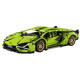 Конструктор на радіокеруванні Lamborghini 1:14 зелений з моторами , 1280 деталей 