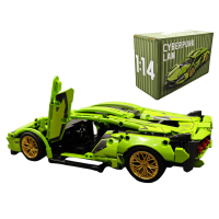 Автомобільний конструктор Technics Lamborghini 1:14 зелений, 1280 деталей 