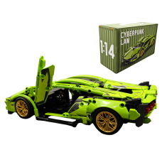 Автомобільний конструктор Technics Lamborghini 1:14 зелений, 1280 деталей 