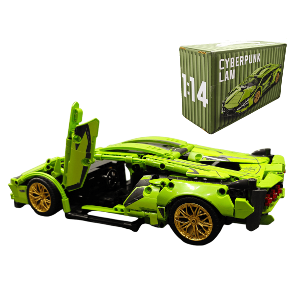 Автомобільний конструктор Technics Lamborghini 1:14 зелений, 1280 деталей 