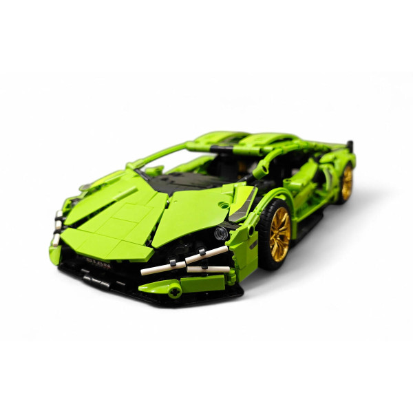 Автомобільний конструктор Technics Lamborghini 1:14 зелений, 1280 деталей 