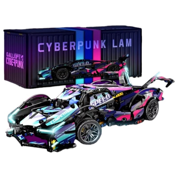 Конструктор на радіокеруванні Cyber Lamborghini з моторами , 1148 деталей 