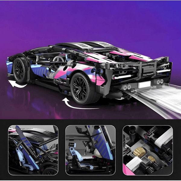 Конструктор на радіокеруванні Technic Lamborghini Sian 1:14 1314 з моторами , 1314 деталей 