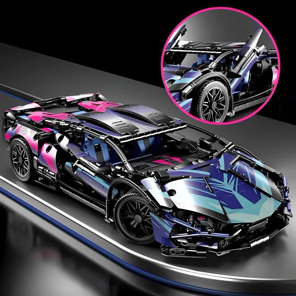 Конструктор на радіокеруванні Technic Lamborghini Sian 1:14 1314 з моторами , 1314 деталей 