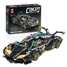 Великий автомобільний конструктор Lamborghini Concept Super Car V12 1:14 з механічними елементами, 922 деталі