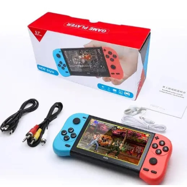 Ігрова приставка PSP X50 max 5.1" з попередньо встановленими іграми та під'єднанням до телевізора