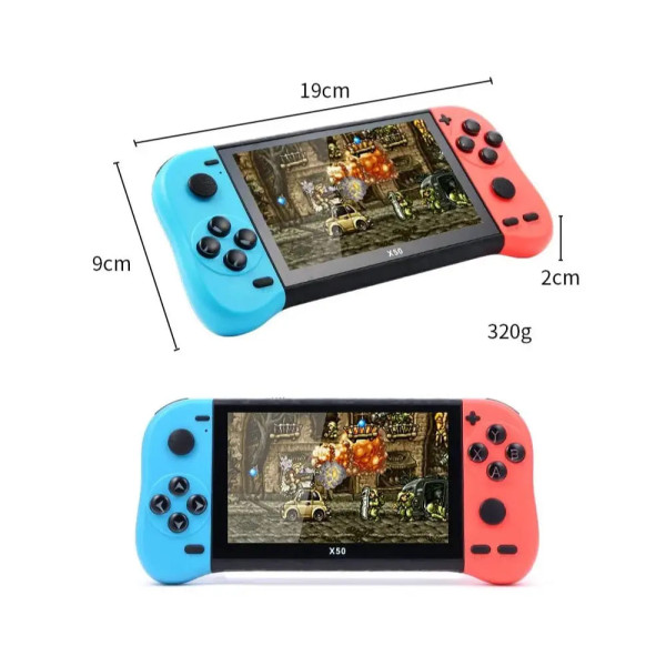 Ігрова приставка PSP X50 max 5.1" з попередньо встановленими іграми та під'єднанням до телевізора
