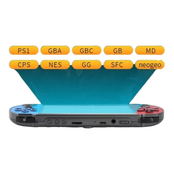 Ігрова приставка PSP X7 PLUS 5.1" з попередньо встановленими іграми та під'єднанням до телевізора