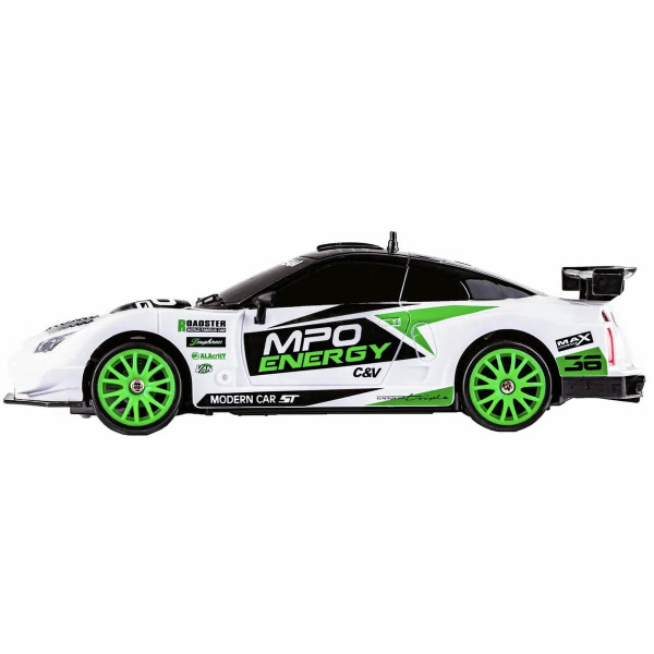 Машинка для дрифта на радіокеруванні 1:24 Nissan Skyline GT-R 4WD, біла