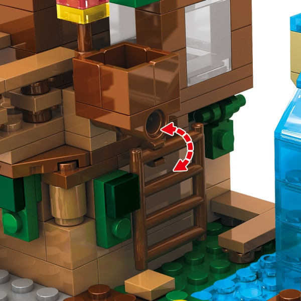 Конструктор Minecraft SJ8801 Будинок на дереві 379 деталей Майнкрафт MineWorld My World