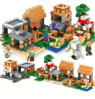 Конструктор Minecraft 569 деталей SJ8802 Селище 6 в 1 Майнкрафт MineWorld My World