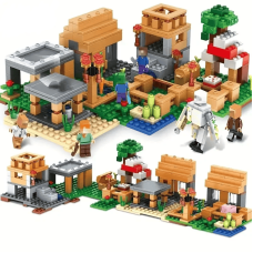 Конструктор Minecraft 569 деталей SJ8802 Селище 6 в 1 Майнкрафт MineWorld My World