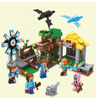 Конструктор Minecraft SJ8803 Видобувна станція 393 деталі Майнкрафт MineWorld My World