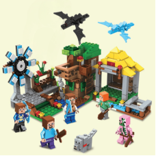 Конструктор Minecraft SJ8803 Видобувна станція 393 деталі Майнкрафт MineWorld My World